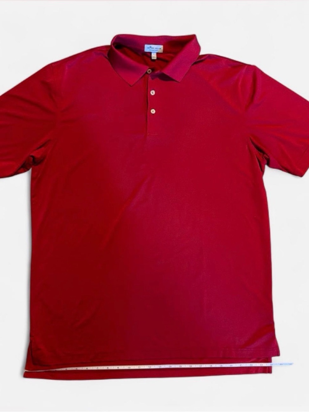 Peter Millar Men's Deep Red Short-Sleeve Polo